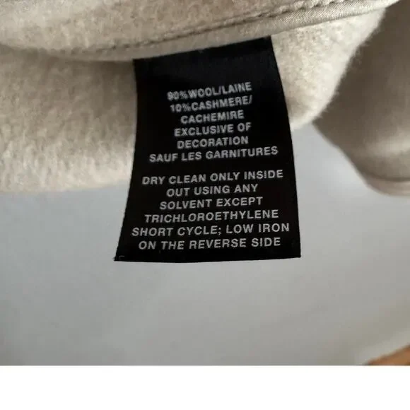 Lafayette 148 New York Wool & Cashmere Double-Faced Jacket Neutral Beige